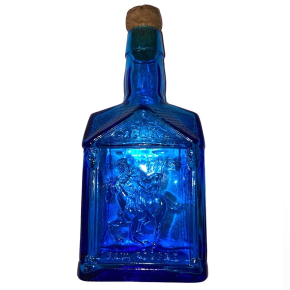 Paul Revere Accents Paul Revere 775 Cobalt Blue Glass Bottle